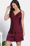 Zivame Bridal Satin Short Set - Purple Potion — thumbnail 2